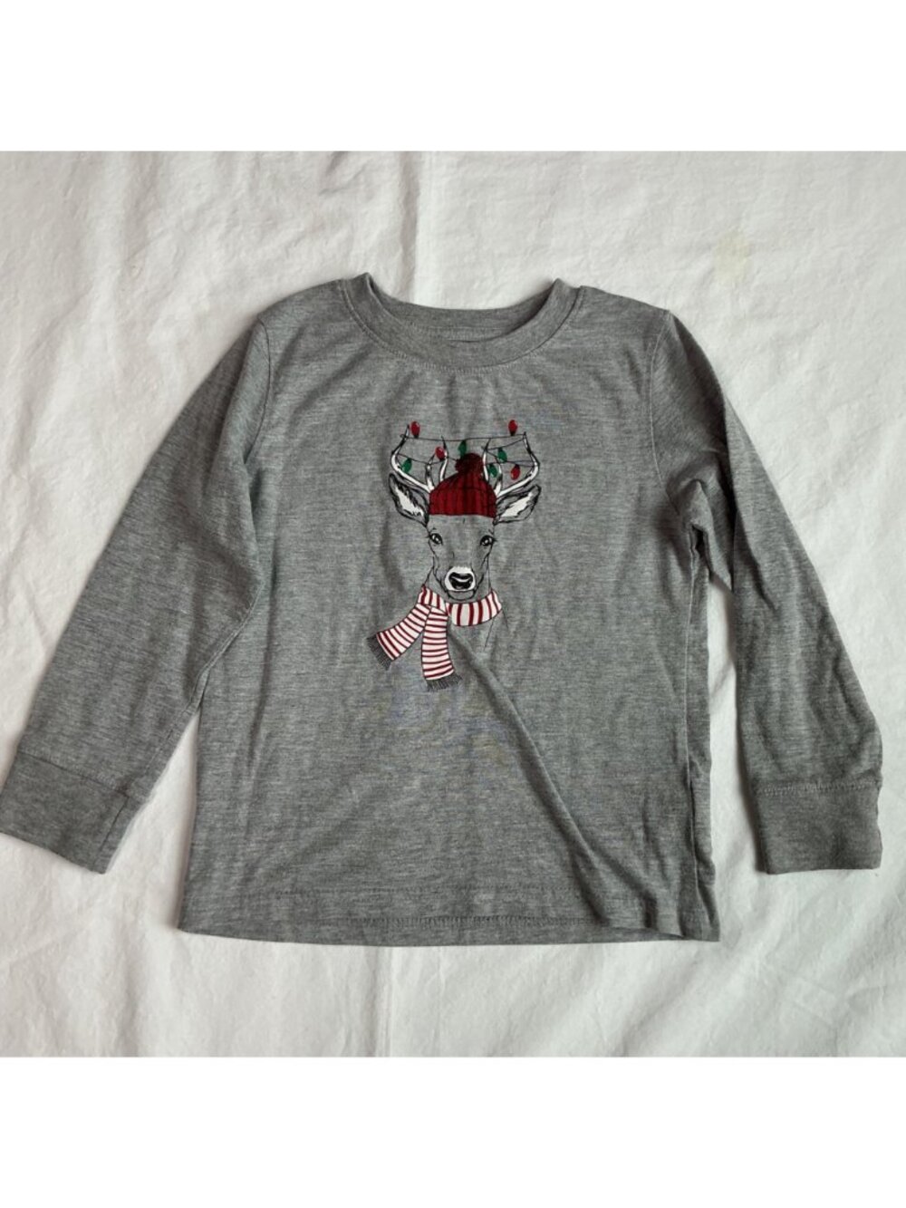 Bass Pro Shop Outdoor Kids Holiday Pajama Set Size 6 Red Plaid Reindeer Fishmas - Picture 8 of 16
